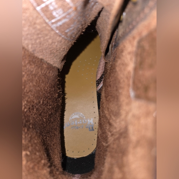 Dr. Martens 1460 Brown Crazy Horse Leather Combat Boots 8-Eye Size Women 9 Men 8 - Picture 13 of 16